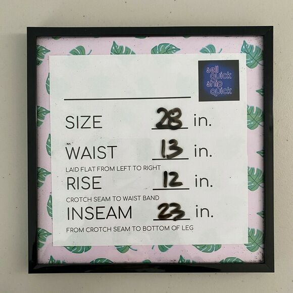 Acne Studios High Rise Jeans Frayed Hem Crop Blue Premium Denim Size 28 - Picture 9 of 9